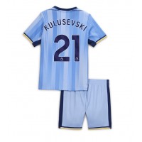 Camiseta Tottenham Hotspur Dejan Kulusevski #21 Visitante Equipación para niños 2024-25 manga corta (+ pantalones cortos)